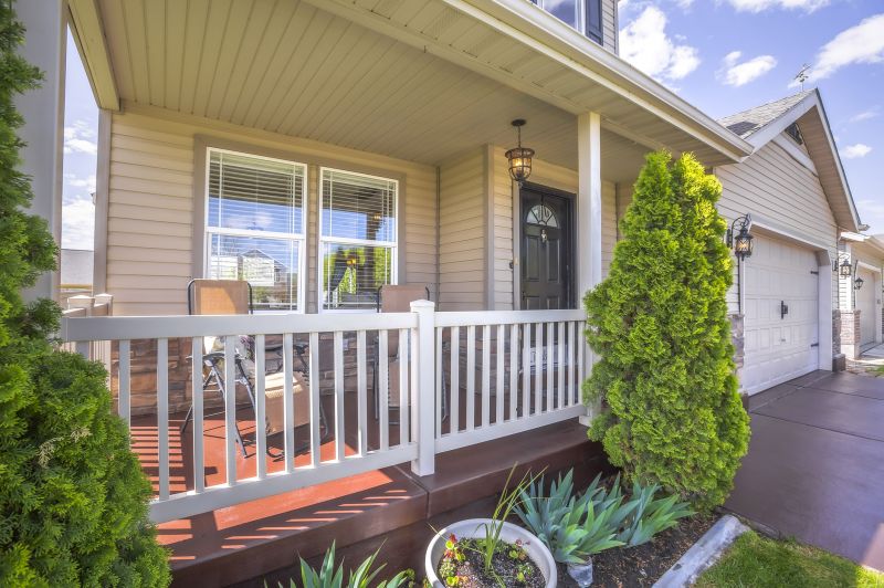 Clean and Bright Porch